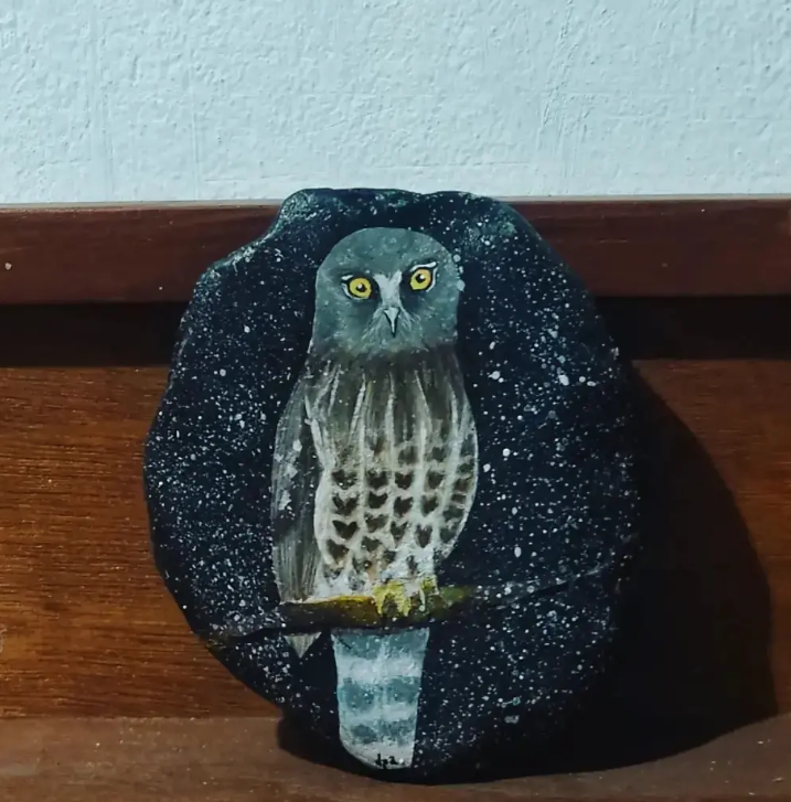 Stone Art - Owl